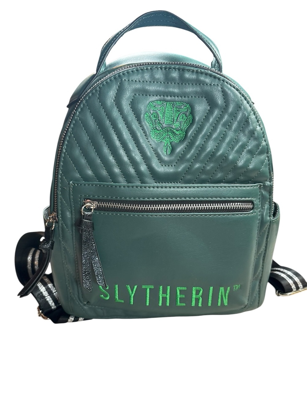 Danielle Nicole Emerald Slytherin Quilted Mini Backpack Plus Extras